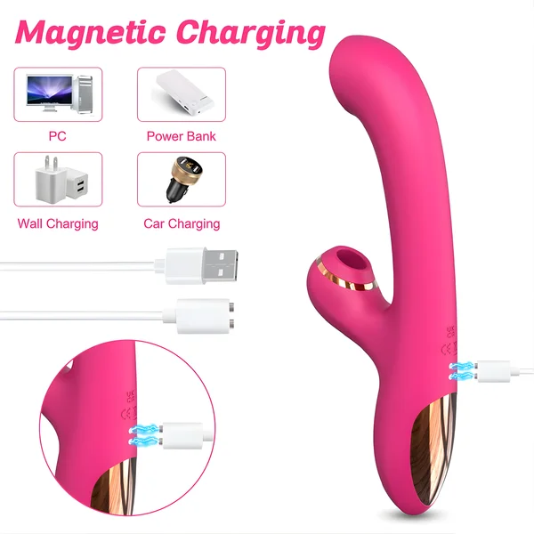 Rotating Pinpoint G-Spot & Suction Dual Action Vibe - Caresses Your G-Spot in Tight Circles! — image 16 of 17