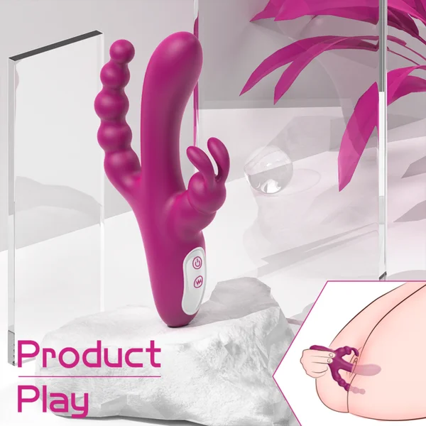 Waterproof Silicone Triple Rabbit Stimulator — image 3 of 15