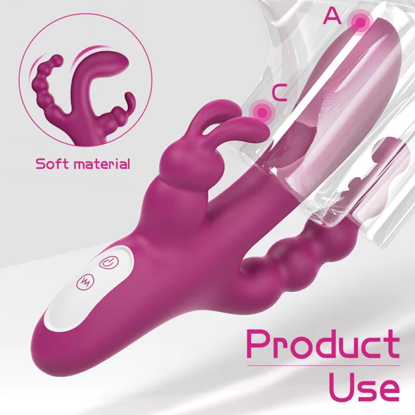 Waterproof Silicone Triple Rabbit Stimulator — image 7 of 15