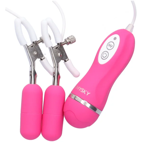 Powerful Vibrating Nipple Clamps with Remote — image 2 of 4