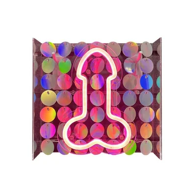 neon light up penis sign
