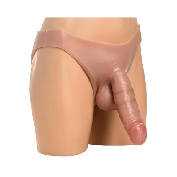 8" Stealth Hollow Silicone Strap-On — image 5 of 6