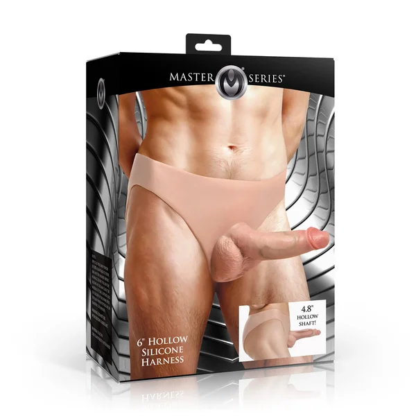6" Hollow Silicone Strap-On — image 6 of 13