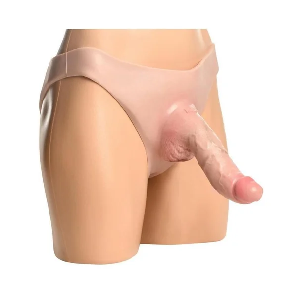 7.5" G-Spot Hollow Silicone Strap-On — image 13 of 14