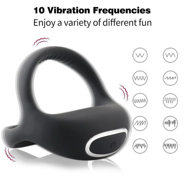 ADMIRE Dual Silicone Vibrating C-Ring with Remote — image 9 of 12