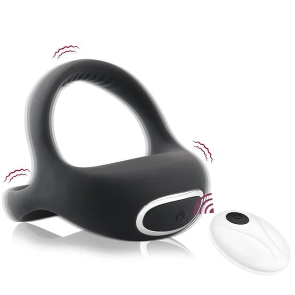ADMIRE Dual Silicone Vibrating C-Ring with Remote — image 7 of 12