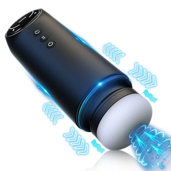 HYPNOTIC Moaning and Warming Thrusting Masturbator - Vibrates and Sucks — image 3 of 14