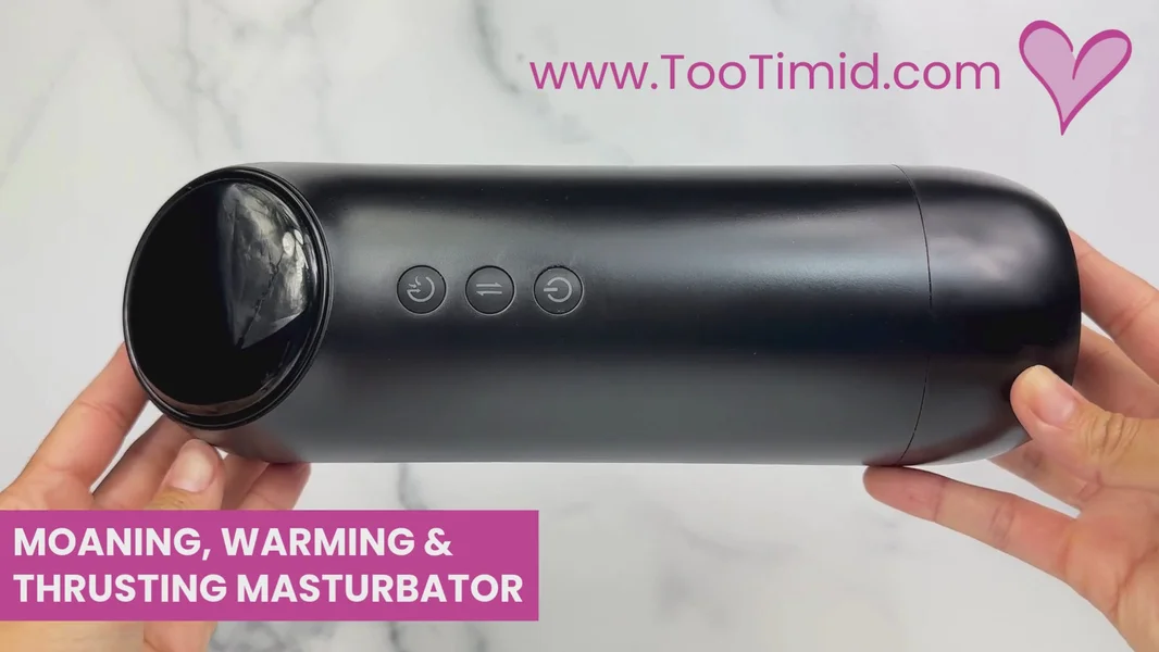 HYPNOTIC Moaning and Warming Thrusting Masturbator - Vibrates and Sucks — image 13 of 14