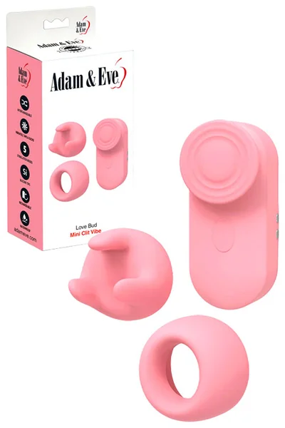 Adam and Eve Love Bud 2.4" Mini Clitoral Stimulator with Attachments — image 6 of 15
