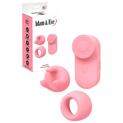 adam and eve love bud 24 mini clitoral stimulator with attachments