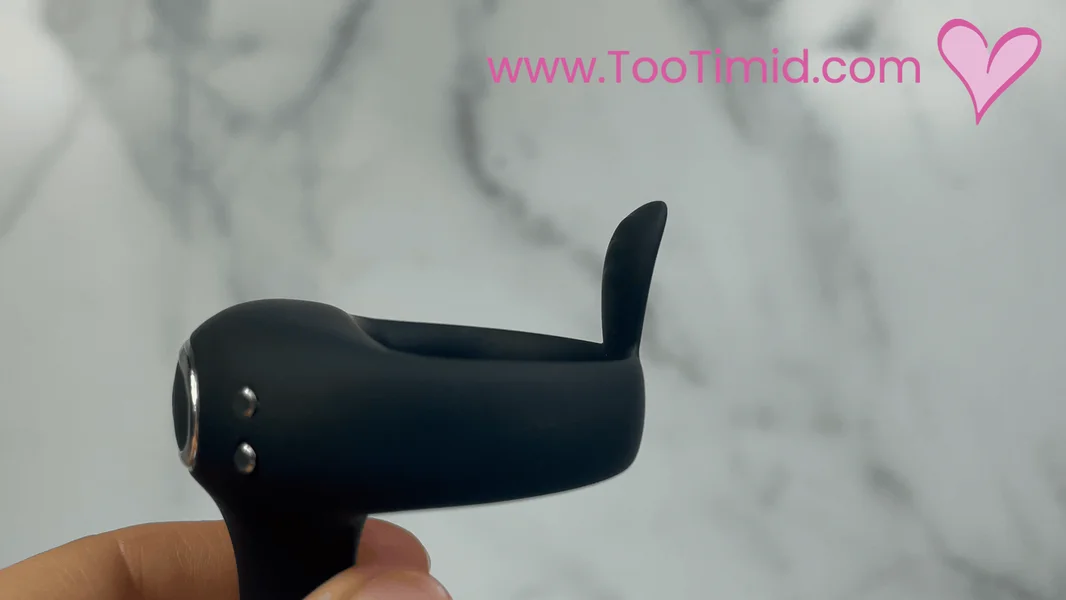 FLIRT Vibrating Silicone C-ring with G-Spot Stimulator & Ball Tickler — image 4 of 12