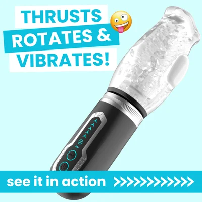 thrusting thriller rotating thrusting vibrating male masturbator