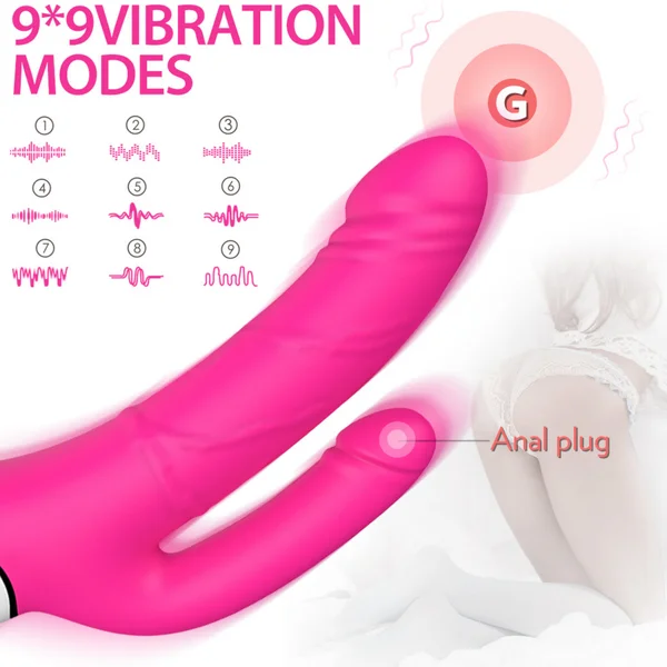 Waterproof Silicone Double Penetrating Vibe - Dual Motors! — image 7 of 12