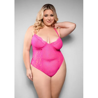 juliette crotchless teddy plus size