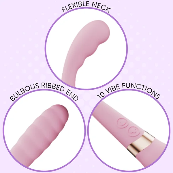 Flexible Silicone Dual-Ended G-Spot Vibrator - Strong Vibes on Each End! — image 3 of 10