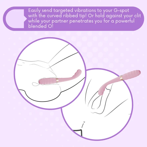 Flexible Silicone Dual-Ended G-Spot Vibrator - Strong Vibes on Each End! — image 6 of 10