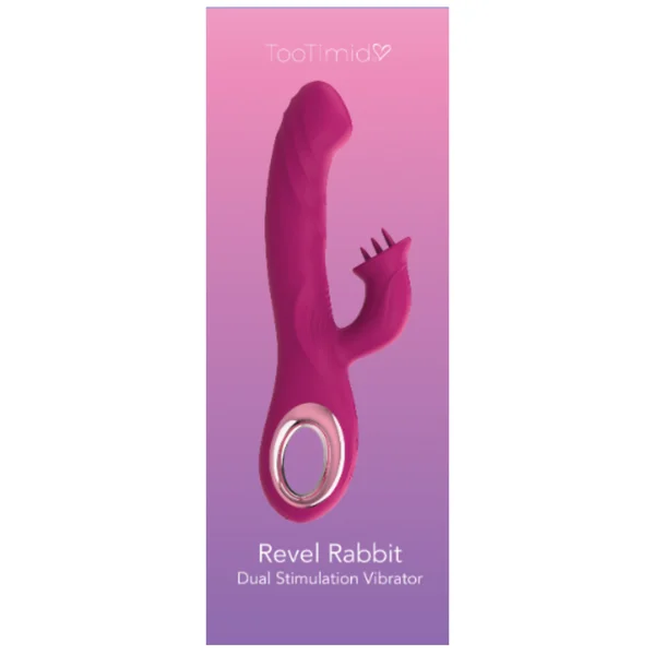 Revel Rabbit Silicone Fluttering and Fingering Dual Action Vibe - Fingers Your G-Spot and Tongues Your Clit! — image 9 of 9