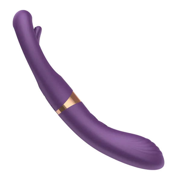 Tongue Tapper Fingering Dual-Ended G-Spot Vibrator - Two Sides for Doubled Pleasure! — image 5 of 9