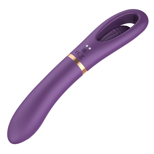 Tongue Tapper Fingering Dual-Ended G-Spot Vibrator - Two Sides for Doubled Pleasure! — image 7 of 9
