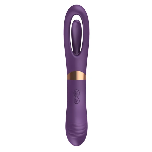 Tongue Tapper Fingering Dual-Ended G-Spot Vibrator - Two Sides for Doubled Pleasure! — image 3 of 9