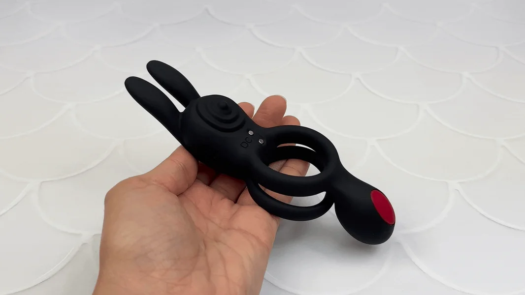 Vibrating Silicone Bunny Dual C-Ring - Penis, Clit, and Scrotum Vibes! — image 2 of 12