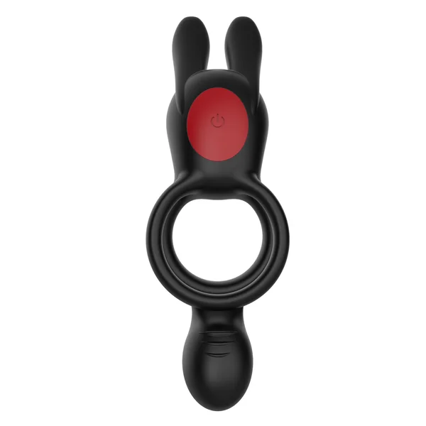 Vibrating Silicone Bunny Dual C-Ring - Penis, Clit, and Scrotum Vibes! — image 12 of 12