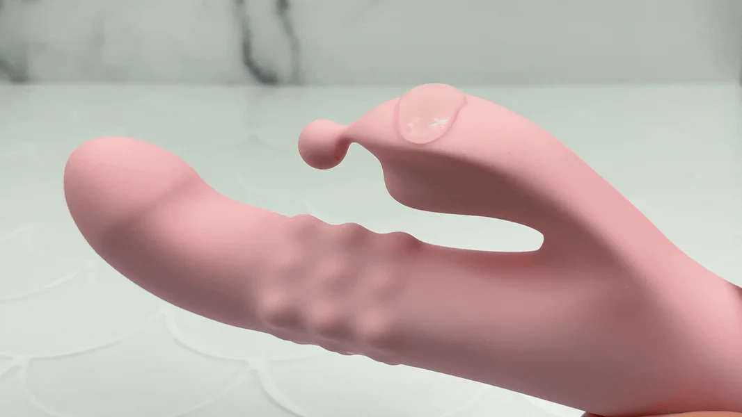 Pink Pearl Pulsing and Fingering Dual Action Vibrator - Triple Your Pleasure! — image 2 of 7