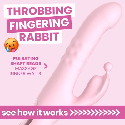 pink pearl pulsing and fingering dual action vibrator triple your pleasure