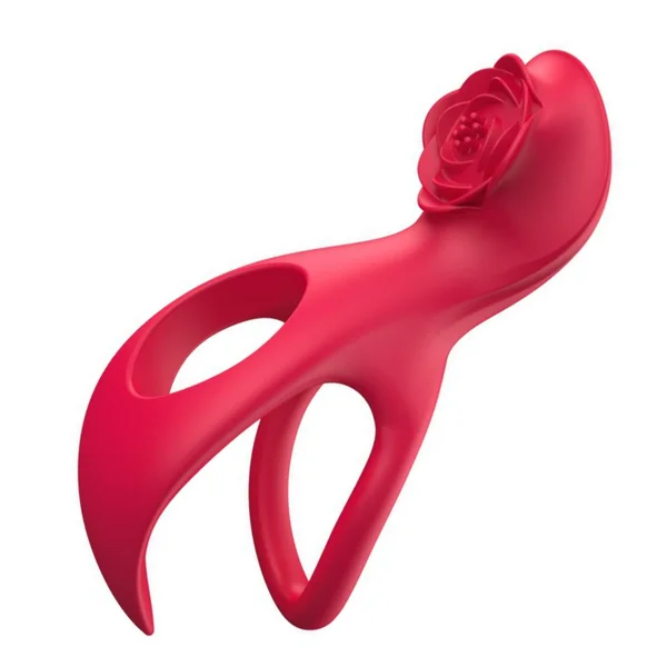 Lover's Rose Dual Cock-ring - Strong Vibrations in 2 Motors! — image 3 of 10
