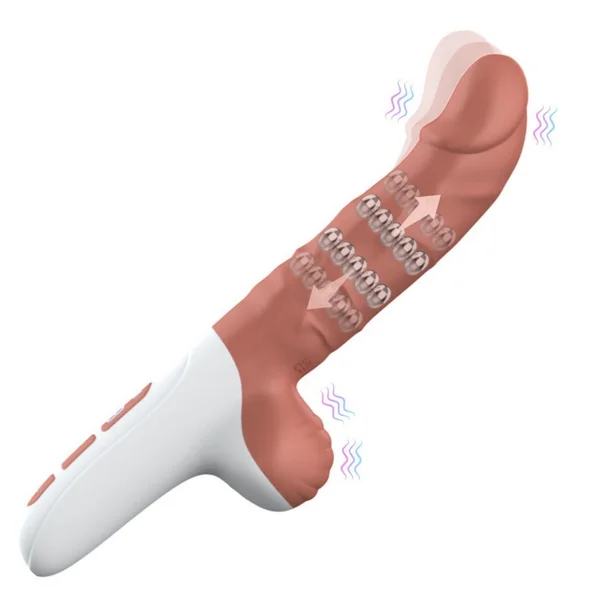 The Wave Rider Triple Action Silicone Dildo - Rolling Beads, Fingering, & Vibrating! — image 5 of 10