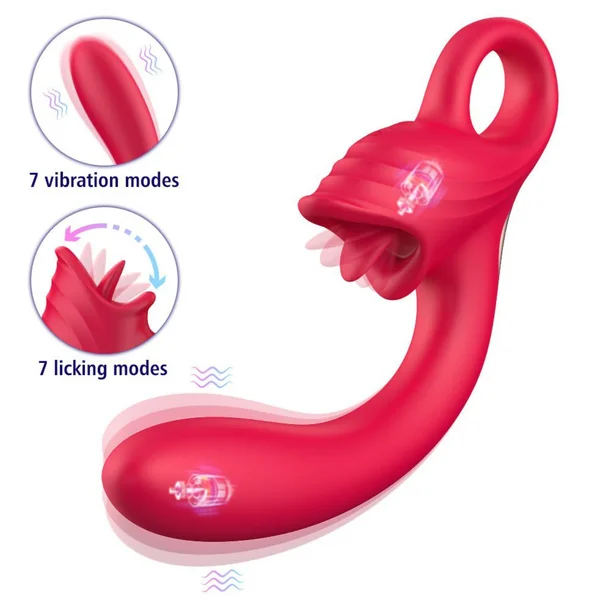Twirling Dual Diva Delight -  Silicone Clit Licking & G-Spot Vibrator — image 10 of 10