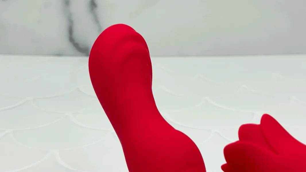 Twirling Tongue Tease - Silicone Rotating G-Spot Vibe & Clit Licking Rose — image 2 of 13