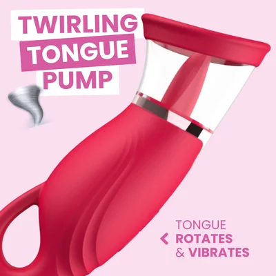 orgasmic orbit o plus rotating tongue vibrator pussy pump