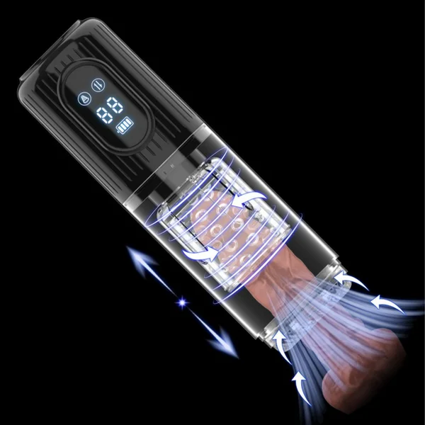 Spinning Suction Stroker - Thrusting & Rotating Male Masturbator — image 3 of 11