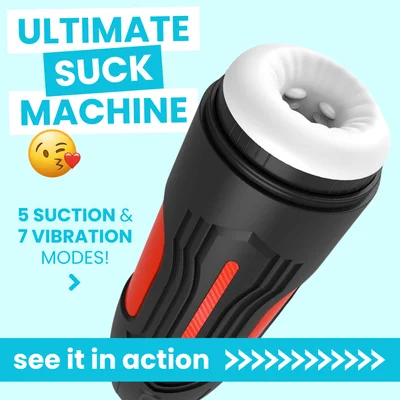 robo blow sucking and vibrating male masturbator