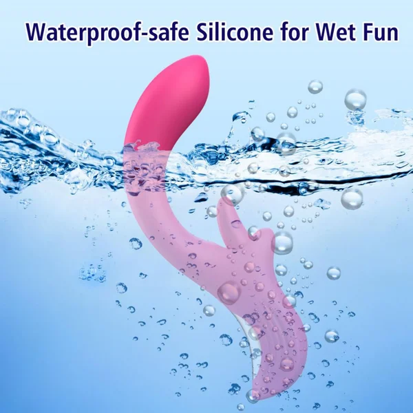 Double O Dual Action Silicone G-Spot Vibe and Clit Licker - 360 Tongue Licking Rotation! — image 7 of 9