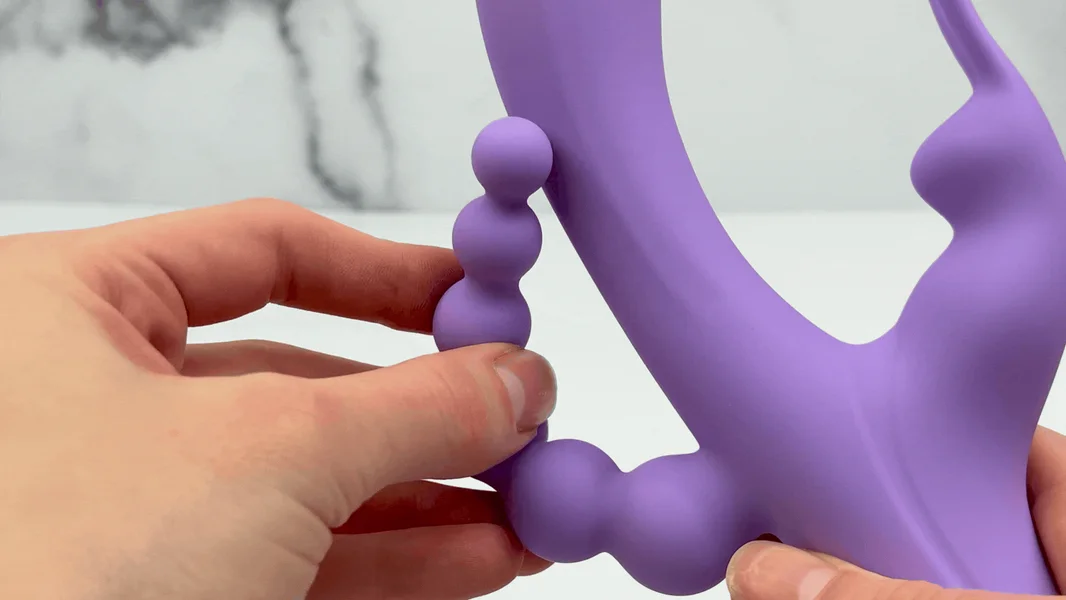 Lavender Trifecta Silicone Triple Stimulator - Powerful Vibes in Dual Motors! — image 11 of 12