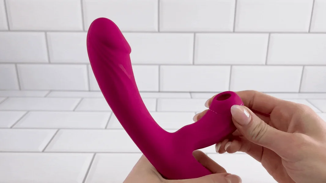 Air Pulse Dual Action Vibrator - Teasing Clit-Kisses + Deep G-Spot 'O's — image 4 of 11