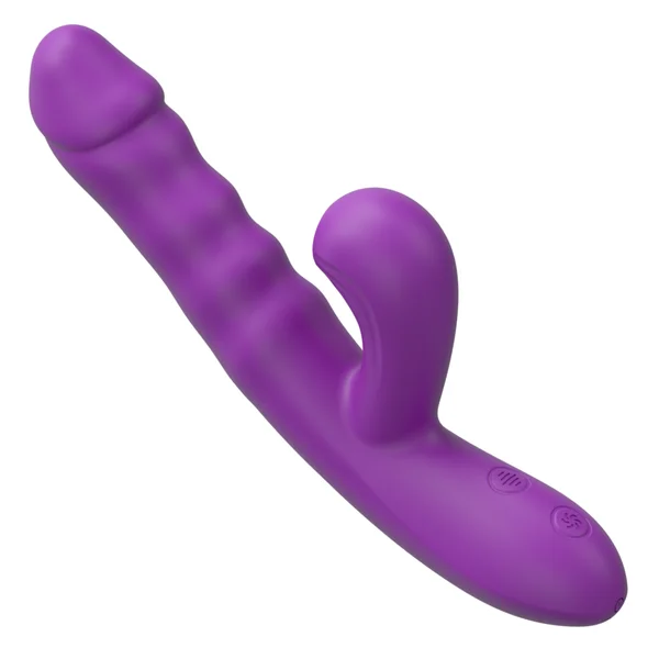 The Suck & Thrust Dual Action Vibrator – Air Pulses + G-Spot Thruster — image 5 of 9