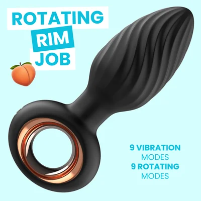 gyrating anal plug w remote control