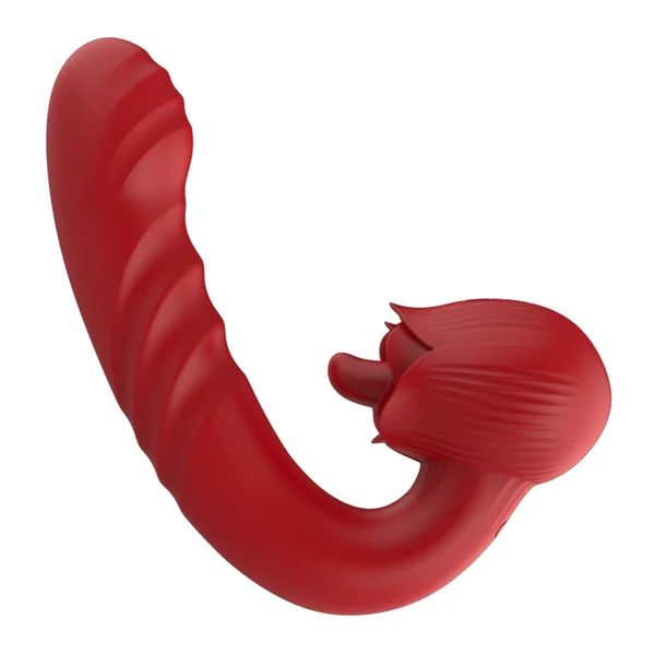 Rose Tongue Thruster Silicone Women's Sex Toy — image 3 of 15