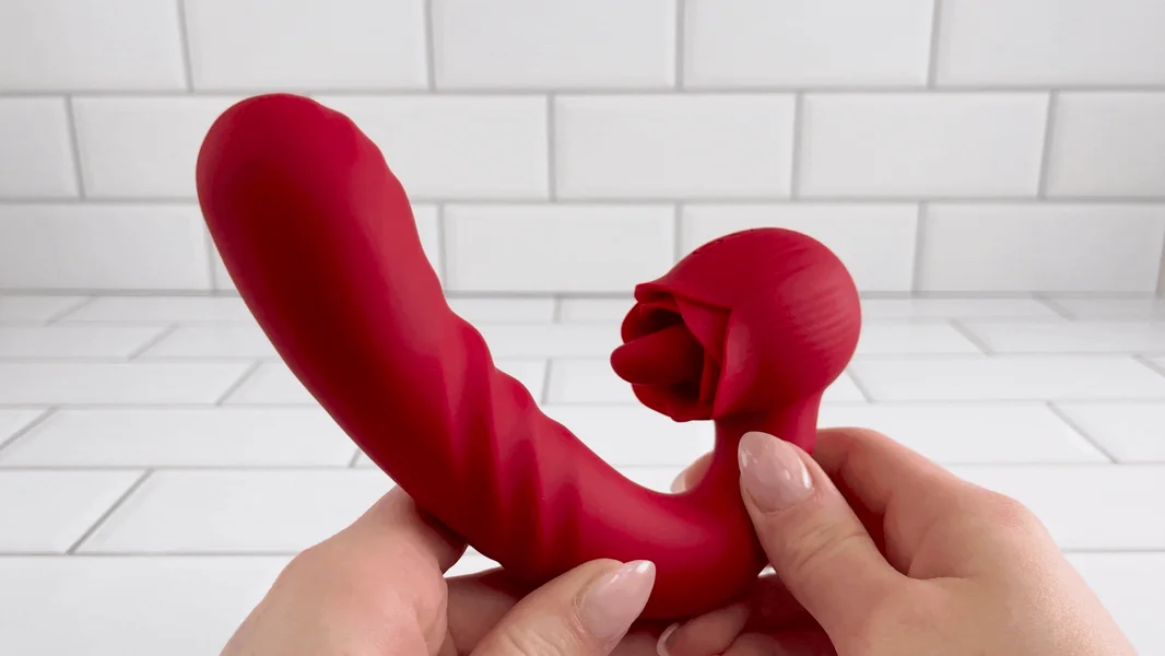 Rose Tongue Thruster Silicone Women's Sex Toy — image 2 of 15
