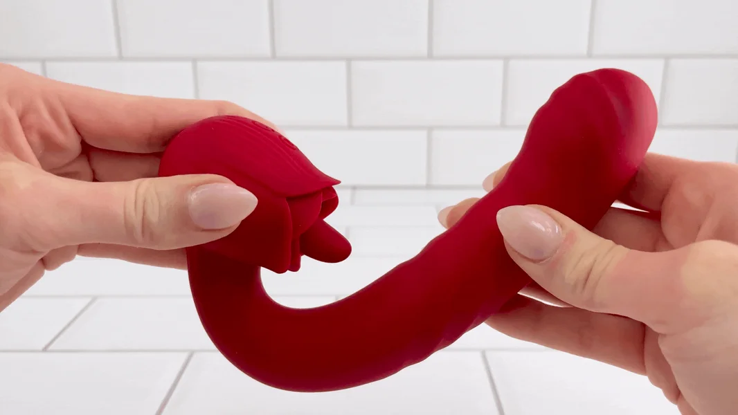 Rose Tongue Thruster Silicone Women's Sex Toy — image 10 of 15