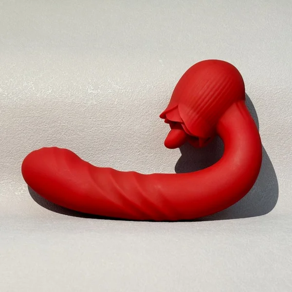 Rose Tongue Thruster Silicone Women's Sex Toy — image 13 of 15