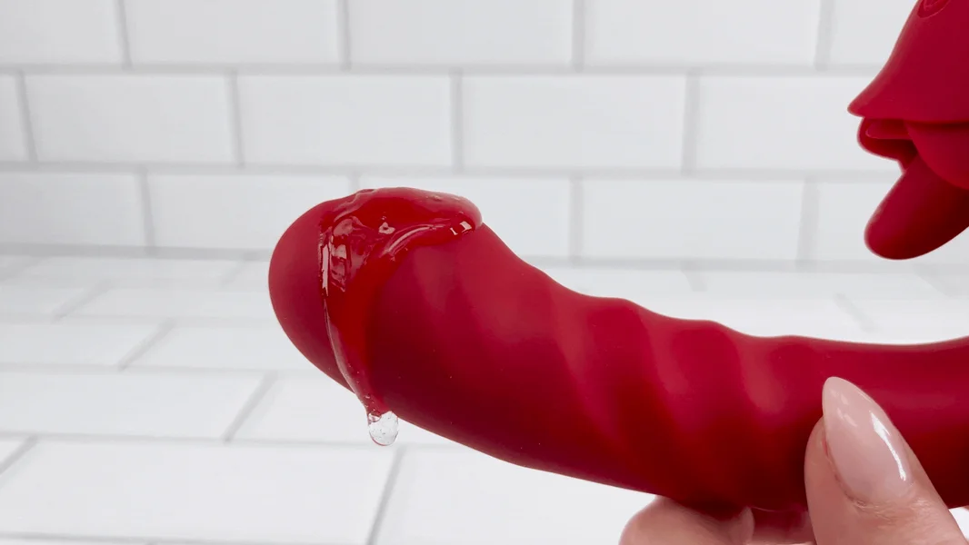 Rose Tongue Thruster Silicone Women's Sex Toy — image 6 of 15