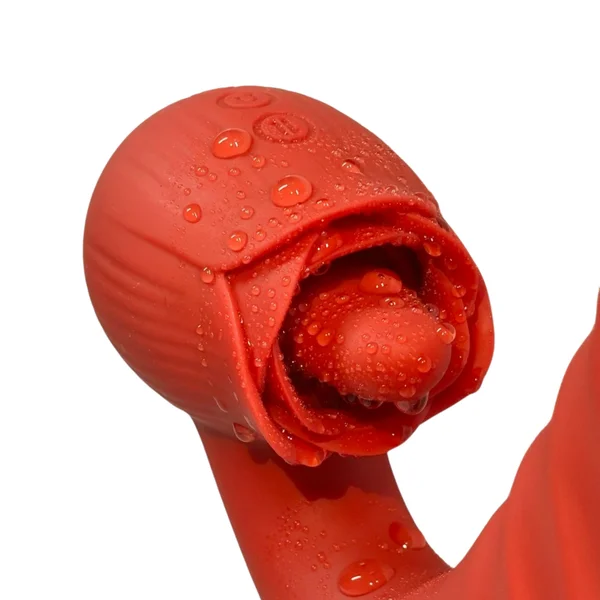 Rose Tongue Thruster Silicone Women's Sex Toy — image 11 of 15