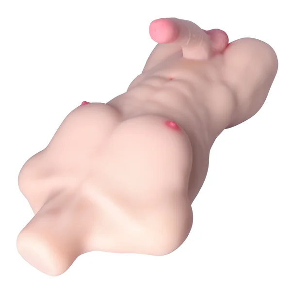 Male Torso Masturbator with Posable Cock and Anal Tunnel - Take Control and Ride It or Explore Threesome Fantasies! — image 6 of 9