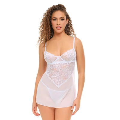 underwire floral babydoll