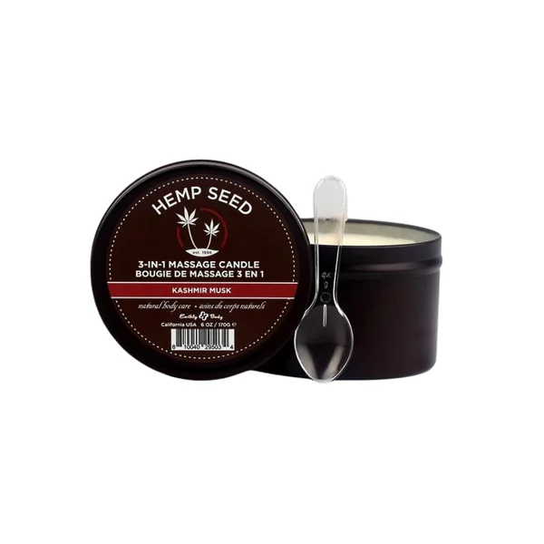 Earthly Body Hemp Seed 3 In 1 Massage Candle — image 5 of 9