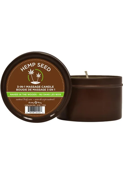 Earthly Body Hemp Seed 3 In 1 Massage Candle — image 7 of 9